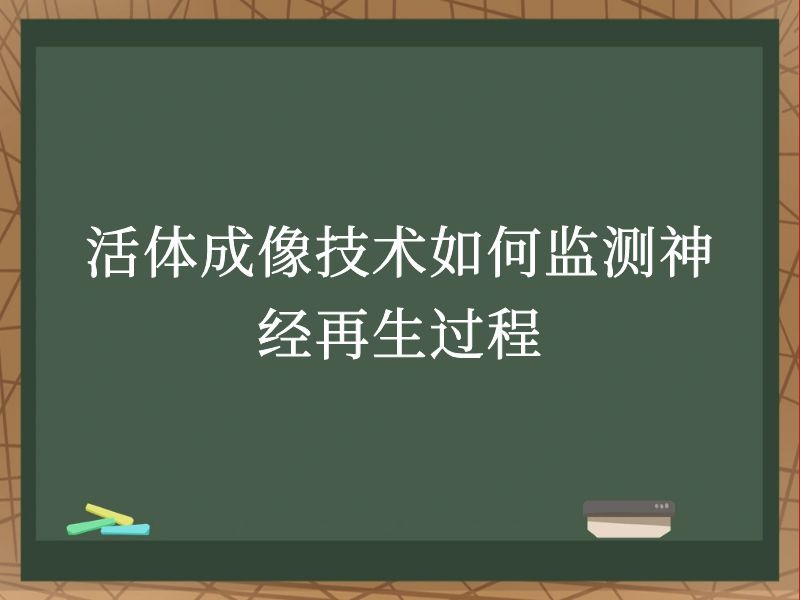 活体成像技术如何监测神经再生过程